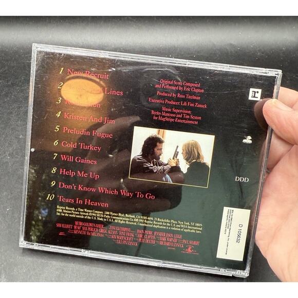 Rush: Music The Motion Picture Soundtrack CD Label ‏ Reprise Eric Clapton EC -D - Picture 2 of 4